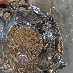 Holland Boone Polished Pewter Dish, Never Tarnish, Lead Free, Food Safe NIB!